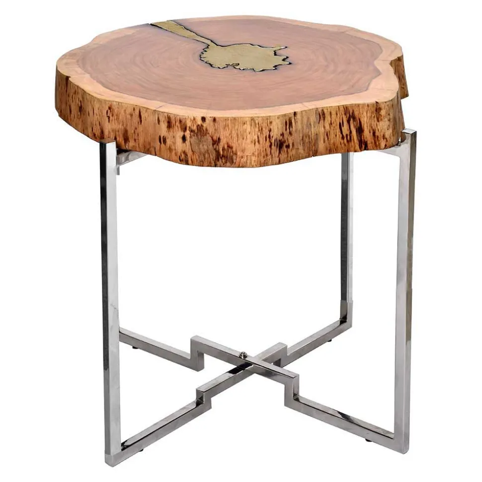 Design Beistelltisch aus Baumscheibe - Spain
