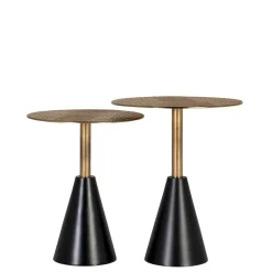 Design Beistelltisch Duo aus Metall - Cascaya (zweiteilig)