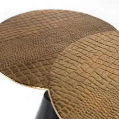 Design Beistelltisch Duo aus Metall - Cascaya (zweiteilig)