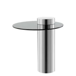 Design Beistelltisch mit Glasplatte - Jaturna