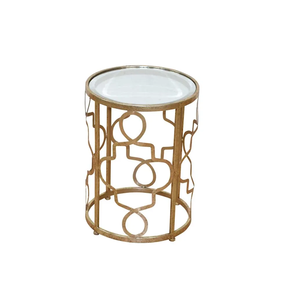 Design Beistelltisch Seaflair in Goldfarben
