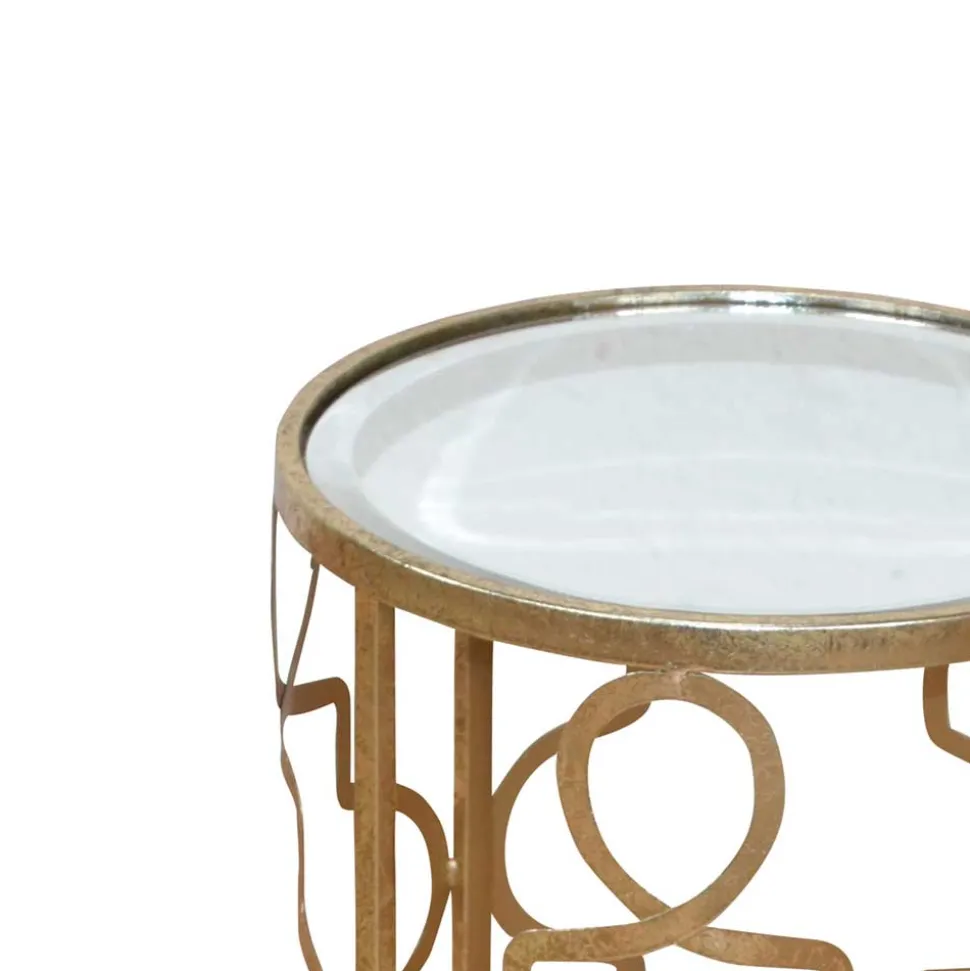 Design Beistelltisch Seaflair in Goldfarben