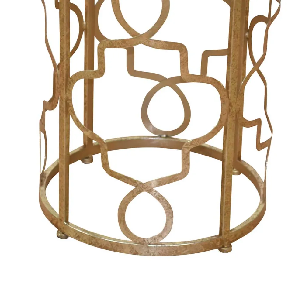 Design Beistelltisch Seaflair in Goldfarben