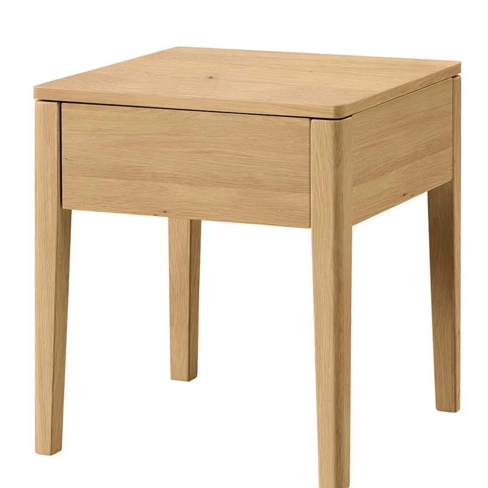 Design Bett aus hell geölter Eiche - Promenada