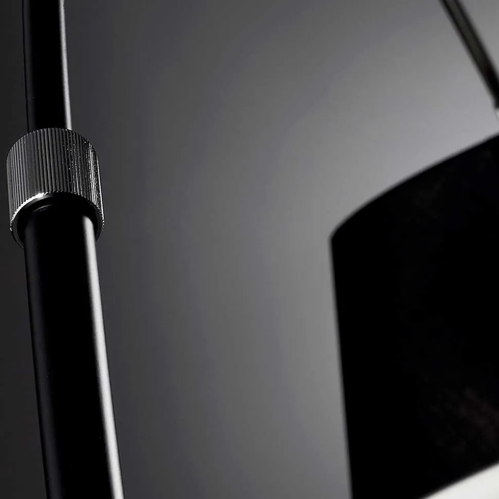 Design Bogenleuchte in Schwarz - Lurena