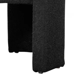 Design Cocktailsessel in Dunkelgrau Boucle - Seanno