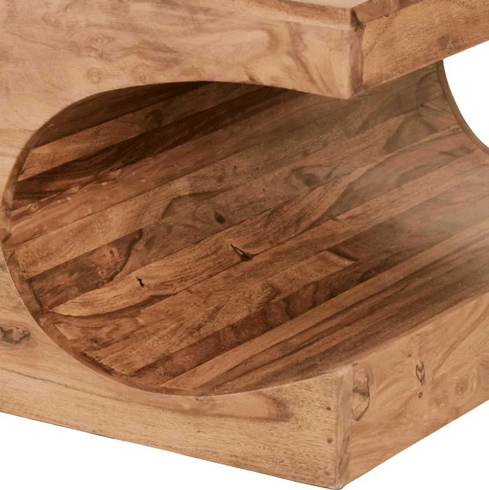 Design Couchtisch aus massivem Akazienholz - Drolivio