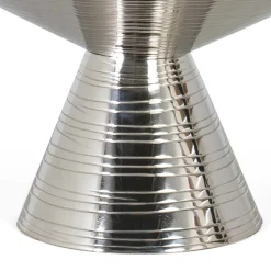 Design Couchtisch mit schwarzer Glasplatte - Coralla