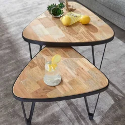 Design Couchtische dreieckig - Concoret (zweiteilig)