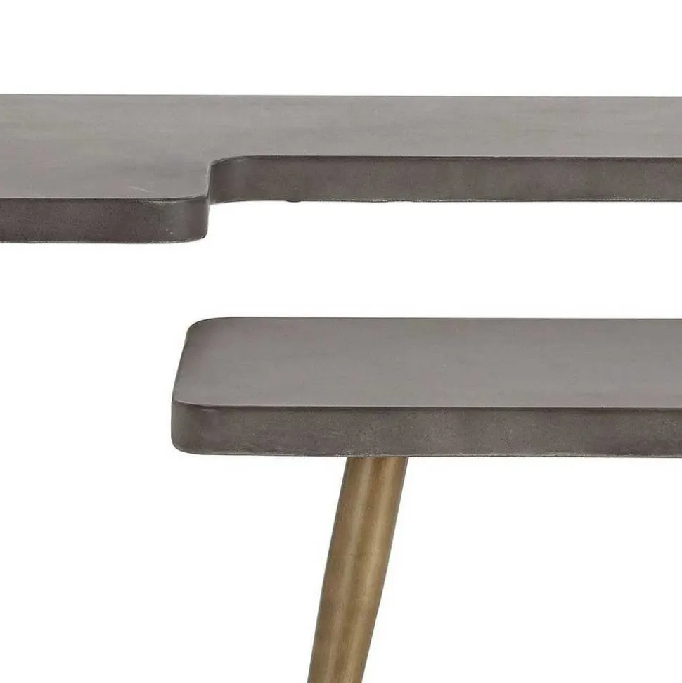 Design Couchtische mit Betonplatte - Varhida (zweiteilig)