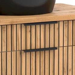 Design Doppel-Waschtisch & Spiegelschrank - Crystoga (zweiteilig)