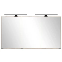 Design Doppel-Waschtisch & Spiegelschrank - Crystoga (zweiteilig)