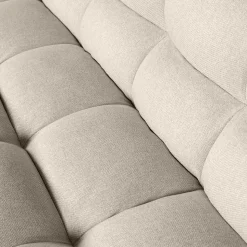 Design Ecksofa ohne Armlehnen in Beige - Madrilena