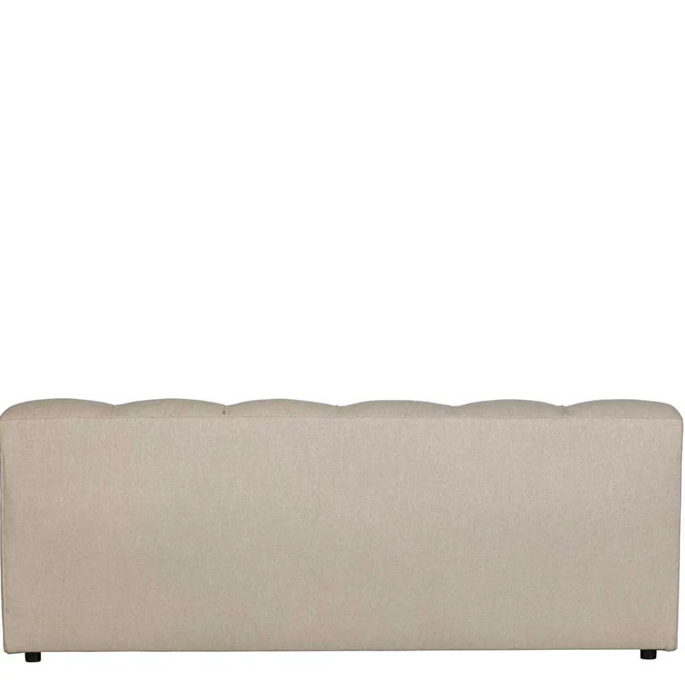 Design Ecksofa ohne Armlehnen in Beige - Madrilena