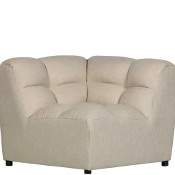 Design Ecksofa ohne Armlehnen in Beige - Madrilena
