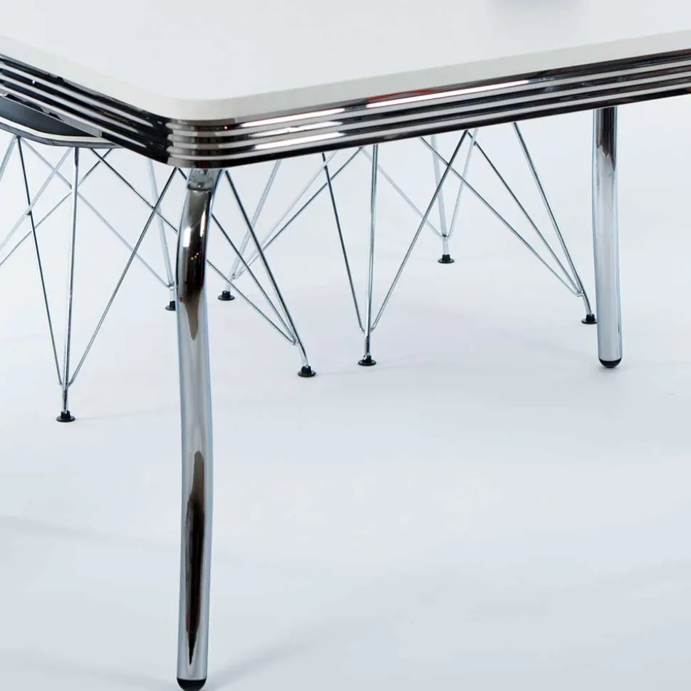 Design Essgruppe in Schwarz & Weiß - Candelcero (fünfteilig)