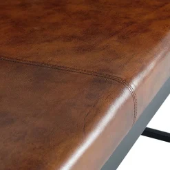 Design Esstischsofa in Cognac Braun Leder - Citrosca