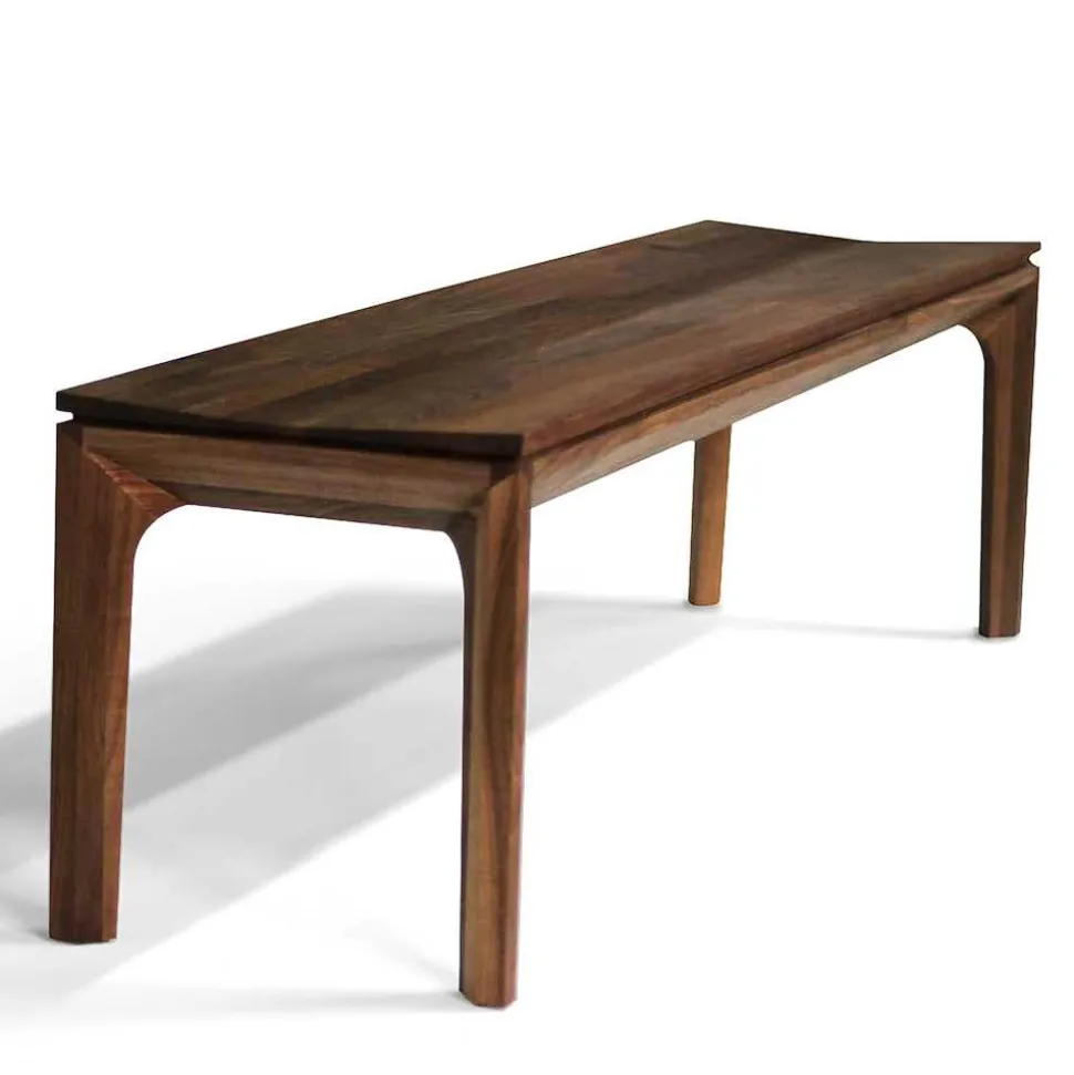 Design Esszimmer Bank aus Nussbaum Massivholz - Edicenza