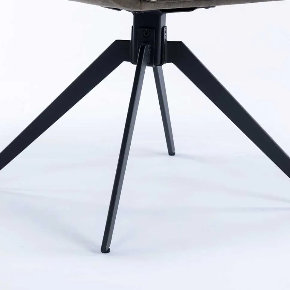 Design Esszimmer Drehstuhl mit Armlehnen - Bailon (2er Set)