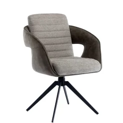 Design Esszimmer Drehstuhl mit Armlehnen - Bailon (2er Set)
