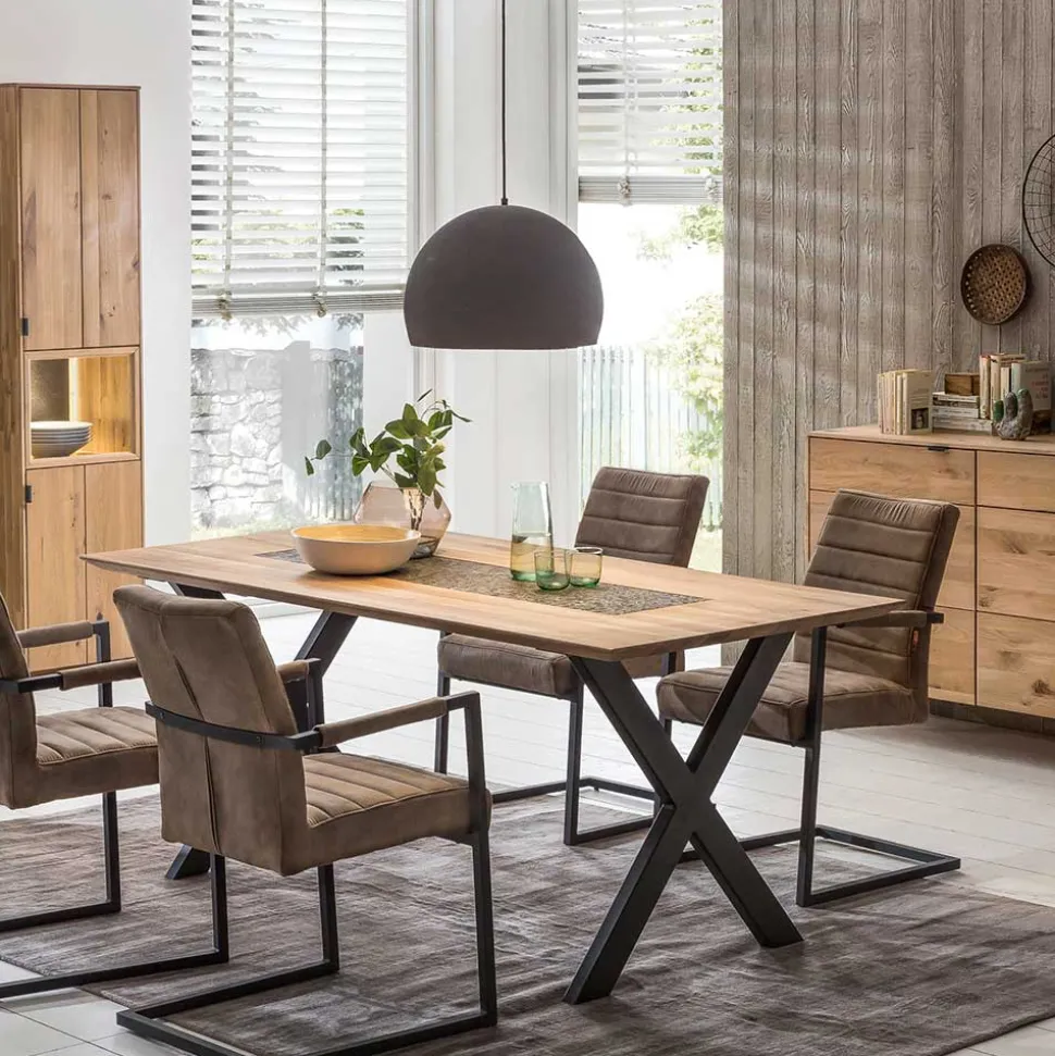 Design Esszimmer Esstisch mit X-Füßen - Vardriva
