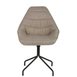 Design Esszimmerstuhl in Taupe Lining gepolstert