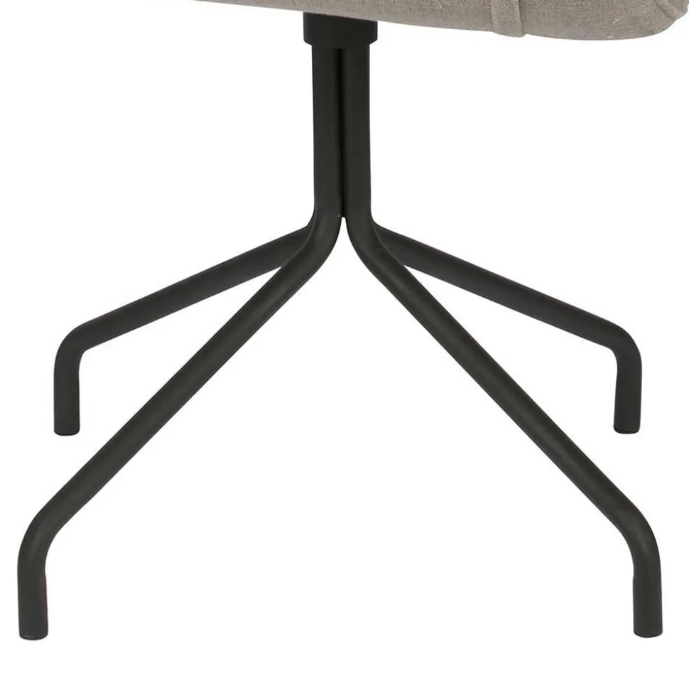 Design Esszimmerstuhl in Taupe Lining gepolstert