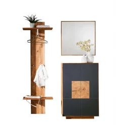 Design Flureinrichtung in Wildeiche - Mandrey I (dreiteilig)