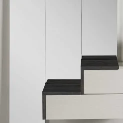 Design Flurmöbel in Weiß & Schwarz - Uwida (vierteilig)