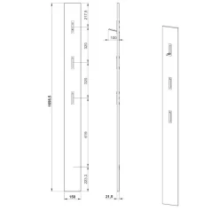 Design Flurmöbel Kombination - Flemingo (dreiteilig)