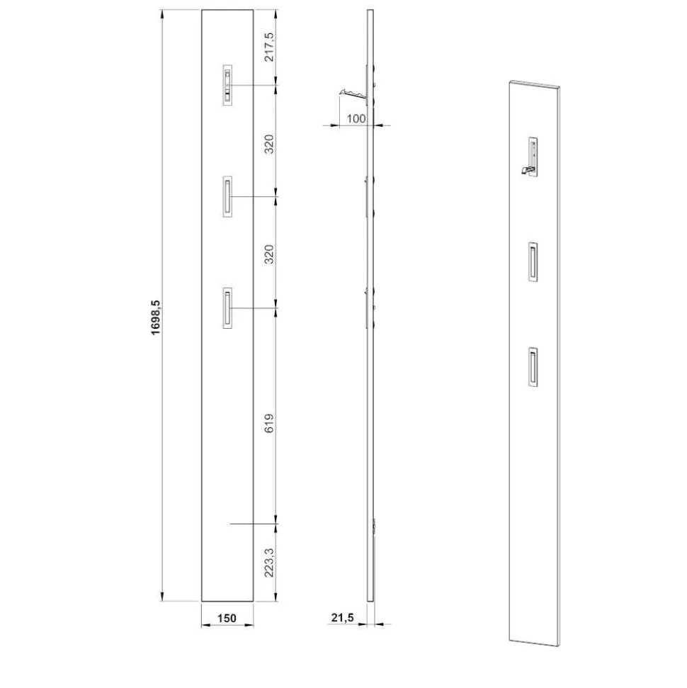 Design Flurmöbel Kombination - Flemingo (dreiteilig)