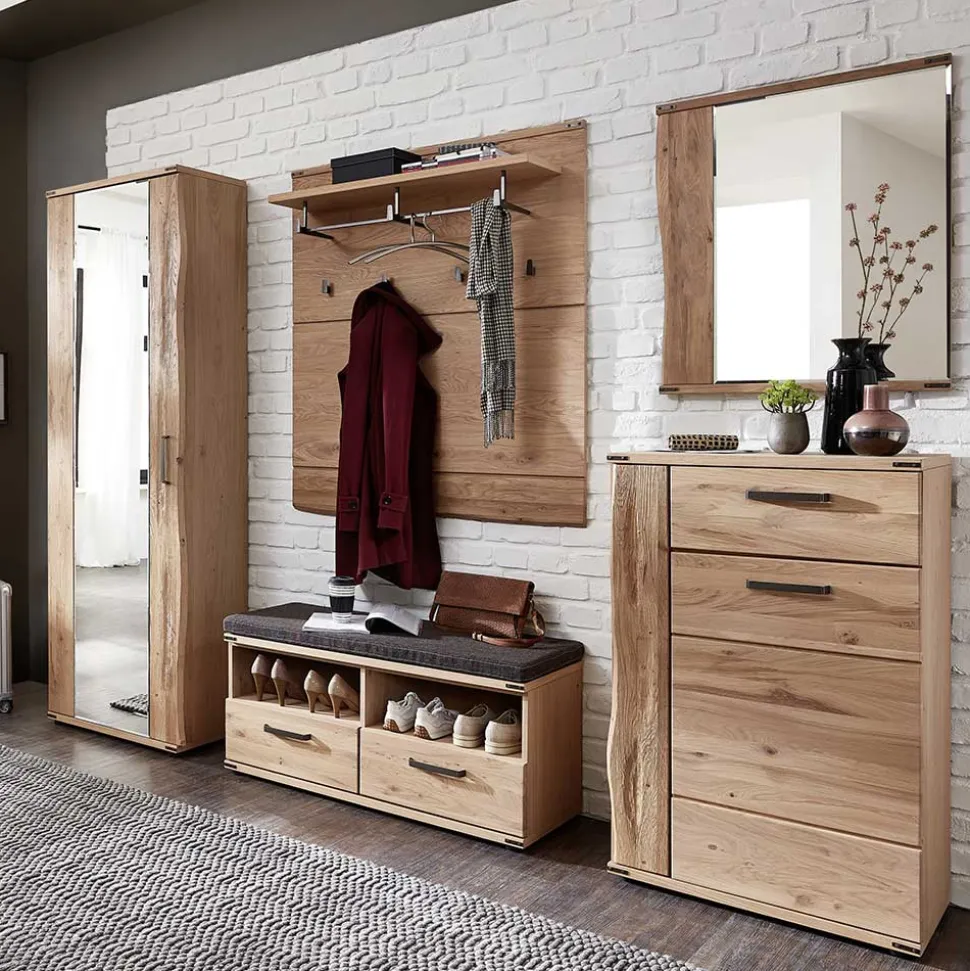 Design Flurmöbel mit Baumkante - Konvava (fünfteilig)