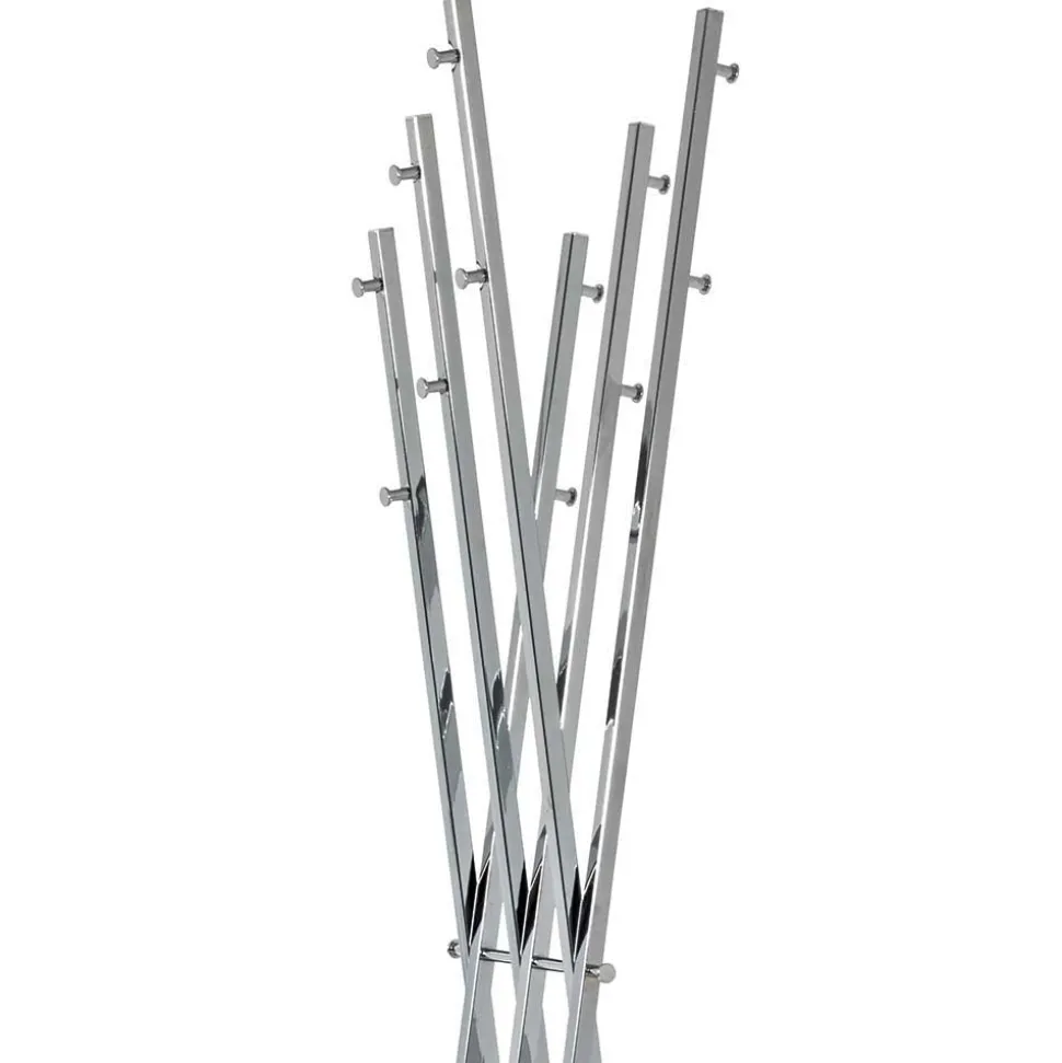 Design Garderobe in Chrom mit Weiß - Bicova