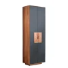 Design Garderobenschrank in Anthrazit Glas - Mandrey
