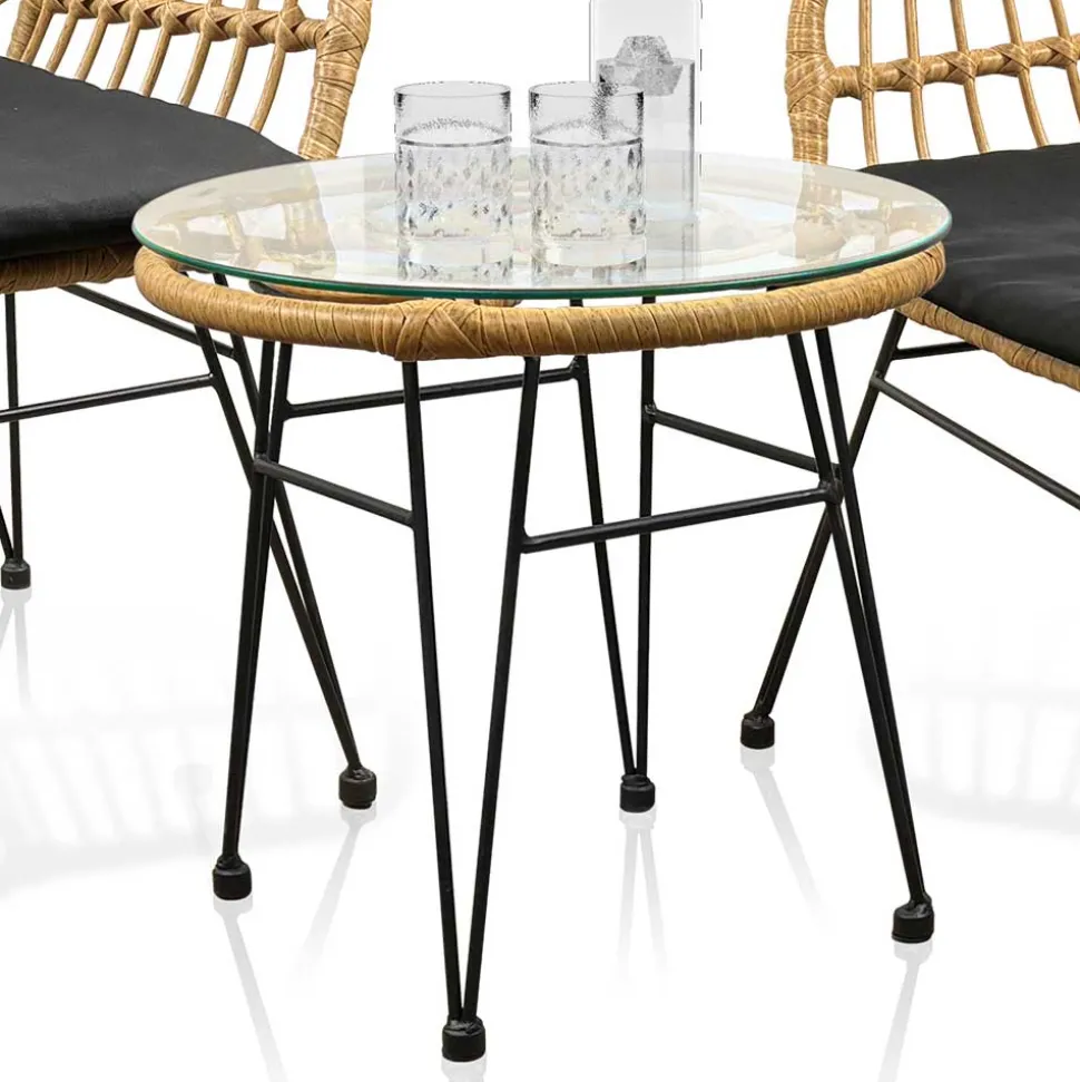 Design Garten Sitzgruppe für Zwei - Kolage (dreiteilig)