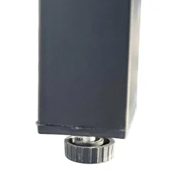 Design Garten-Essgruppe in Grau & Schwarz - Geraldine (siebenteilig)