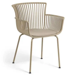 Design Gartenstühle in Beige - Lani (4er Set)