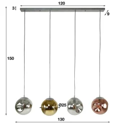 Design Glas Hängelampe für Esstisch - Furcios
