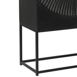 Design Highboard in Schwarz und Gold - Oglio