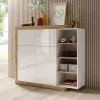 Design Highboard mit 2 Klappen & 2 Türen - Milvara
