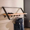 Design Hängegarderobe aus Metall und Holz - Nics