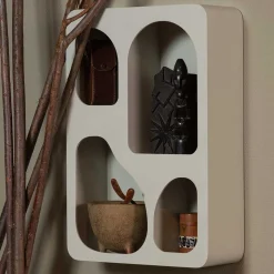 Design Hängeregal in Hellgrau - Martinus