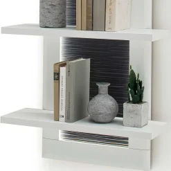 Design Hängeregal in Weiß & Anthrazit - Hazime