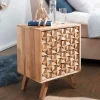 Design Holz Nachtkommode aus Akazie - Liniavo