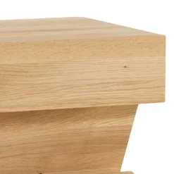 Design Holz Nachttisch Zavatraos mit Zeitungsständer