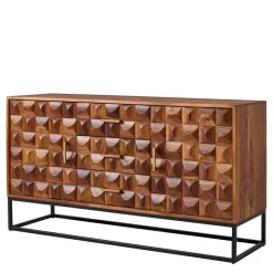Design Holz Sideboard mit Bügelgestell - Rusty