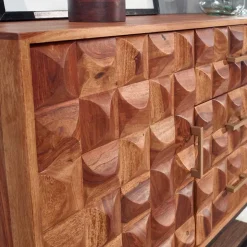 Design Holz Sideboard mit Bügelgestell - Rusty
