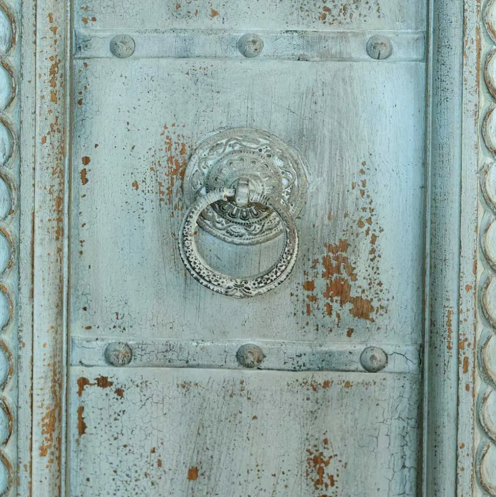 Design Holzschrank in Türkis - Francys