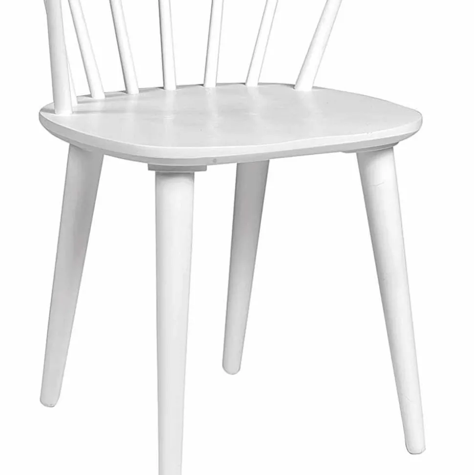 Design Holz-Stuhl in Weiß - Cleveland (2er Set)
