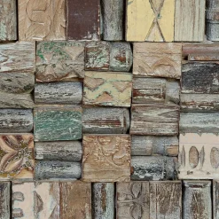 Design Holztruhe mit flachem Deckel - Gregoriana